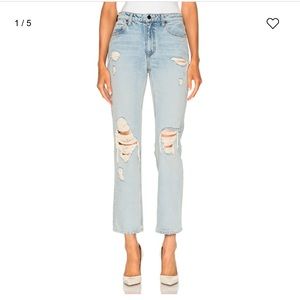 Alexander Wang High Rise Straight Leg Jeans